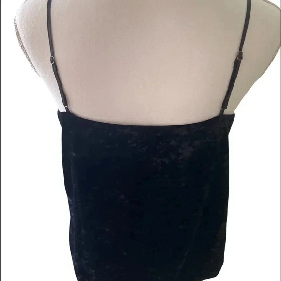J. Crew NWT crushed velvet tank with adjustable straps and cross-cross ruffle Sm - Picture 3 of 8